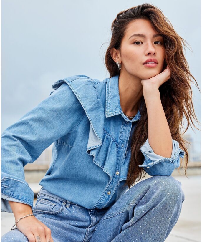 Only Indigo Denimskjorte