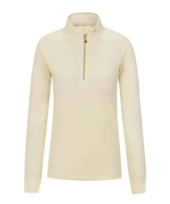 WoolLand  Rena Meriono half zip top Woman