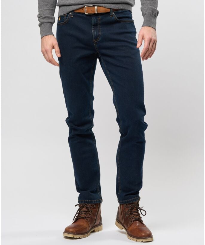 Mørkblå denim