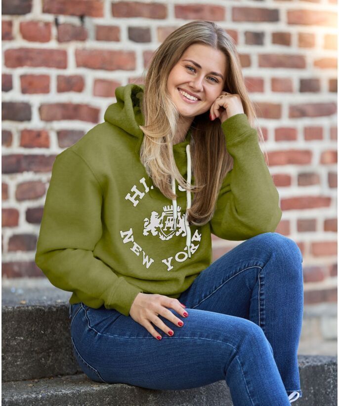 Hilfiger Reg Varsity Flock Hoodie